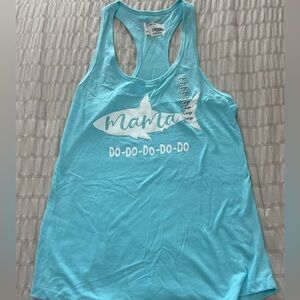 Blue Shark Graphic Women's Tank Top
